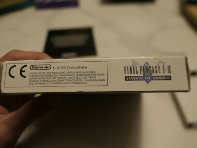 Boîte Vide Game Boy Advance Final Fantasy I & II Dawn Of Souls - Bon état, Sans Jeu, Collector