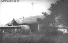 1972 Endicott Nebraska NE Union Pacific Railroad Depot Real Photo RP Postcard