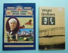 LOT OF 2 CATALOGS: THOMAS EDISON / HENRY FORD - FORT MYERS FL + WRIGHT BROTHERS