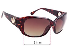 SFx Replacement Sunglass Lenses Fits Michael Kors M2731s Antilles - 61mm Wide