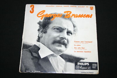 GEORGES BRASSENS EP 45T 7'' CHANSON POUR L'AUVERGNAT