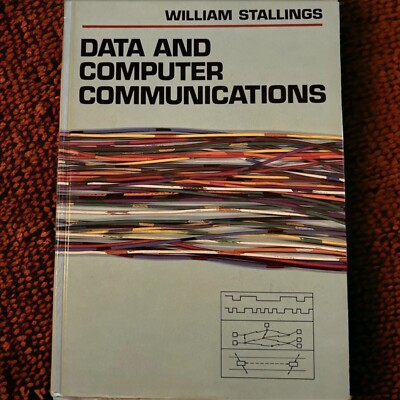 Data and Computer Communications by William Stallings 1985 Macmillan Hardback