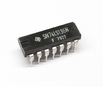 10 Stück SN74LS136N Quad 2-Input Exclusive-OR Gate, Texas Instruments