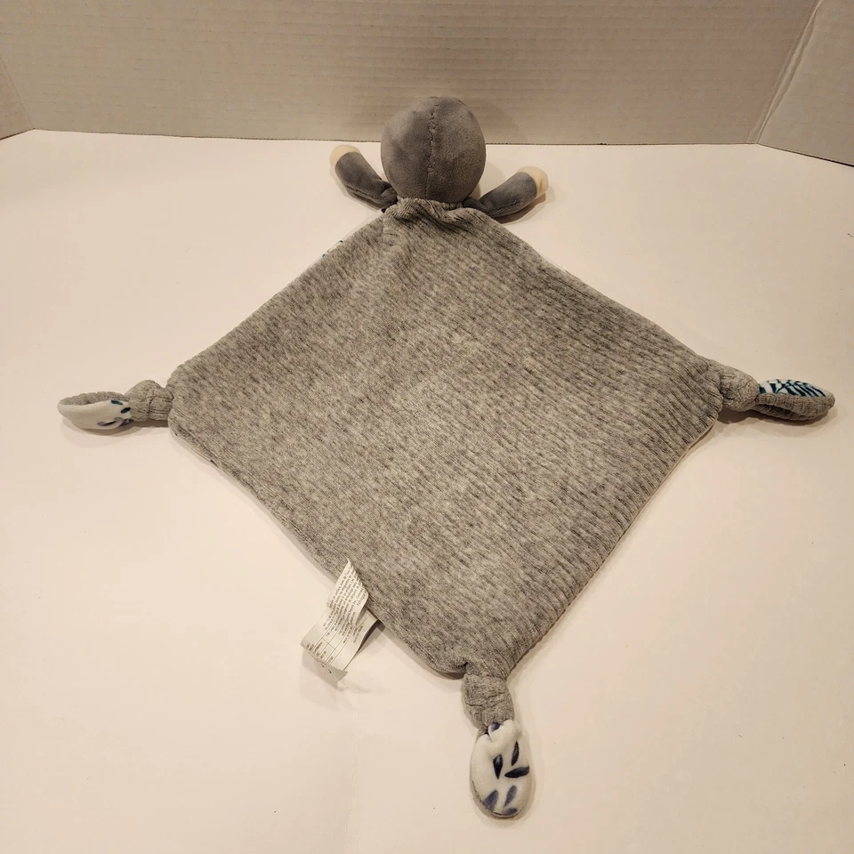 Mary Meyer Sloth Leaves Knots 婴儿安全毯 Lovey 灰色 — 第 4/4 张图片