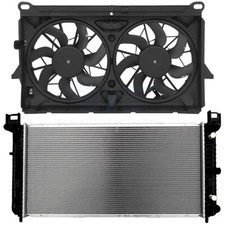 Electric Radiator Cooling Fan Kit For Chevy Avalanche Gmc Sierra 1500 5.3l V8