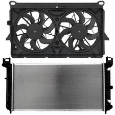 Electric Radiator Cooling Fan Kit For Chevy Avalanche GMC Sierra 1500 5.3L V8