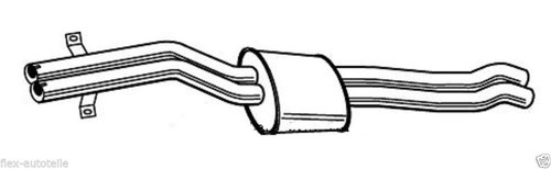 Mittelschalldämpfer Mitteltopf Auspuff mitte für BMW 3er E46 320 325 330 i 00-05 - Bild 2 von 4