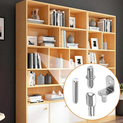 100Pcs Shelf Pegs for Shelves, 4 Styles Shelf Pins Kitchen Cabinet Shelf Pegs - Picture 6 of 12