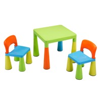 Children's 3 Piece Table And Chair Set Multicoloured Play Kids Furniture Small Children's 3 Piece Table And Chair Set Multicoloured Play Kids Furniture Small