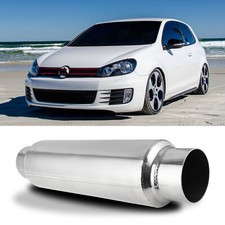 For 10-14 Volkswagen Golf MK6 2.5" Inlet/Outlet 16" L Muffler Exhaust Resonator