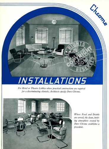 Duro Chrome Built to Endure FURNITURE CATALOG (1940s 1950s) retro designs Kitsch - Picture 14 of 18