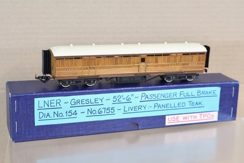 LAWRENCE SCALE MODELLE STUDLEY KIT GEBAUT LNER BEIFAHRER VOLLBREMSKRAFTWAGEN 6755 ol | Zustand: Used