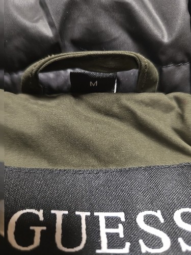Cappotto parka donna invernale Guess con cappuccio e orlo pelliccia sintetica rimovibile M verde - Foto 5 di 11