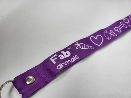 NEW 19" Purple Fab Animals Neck Lanyard Keychain Heart fish bone flower #C47 - 第 1/8 張圖片