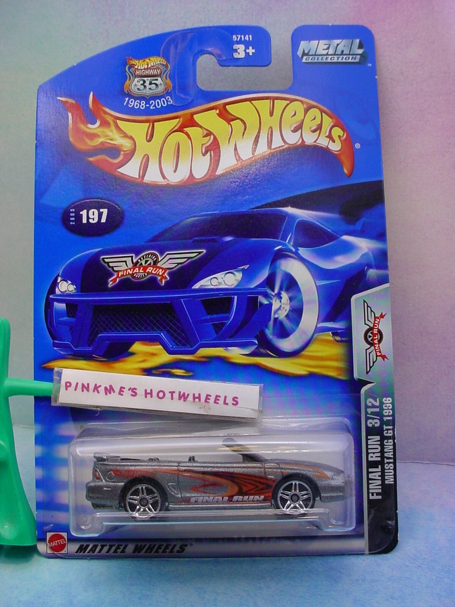 2003 Hot Wheels 1996 MUSTANG GT Convertible #197∞Gray;pr5∞Final