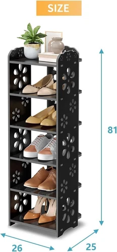 5/6/7/8 Ebenen Schuhregal Ablagegestelle Schuhablage Schuhschrank Platzsparend - Bild 72 von 72