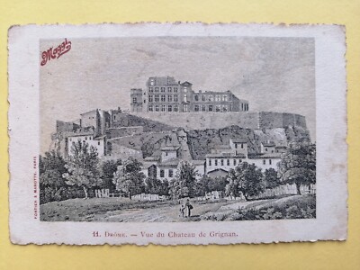 CPA Fortier & Marotte, Paris Gravur DROME 26 - ANSICHT des Schlosses von GRIGNAN Schloss