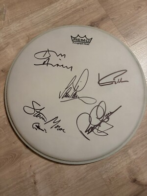 Deep Purple Drumhead signed signiert
