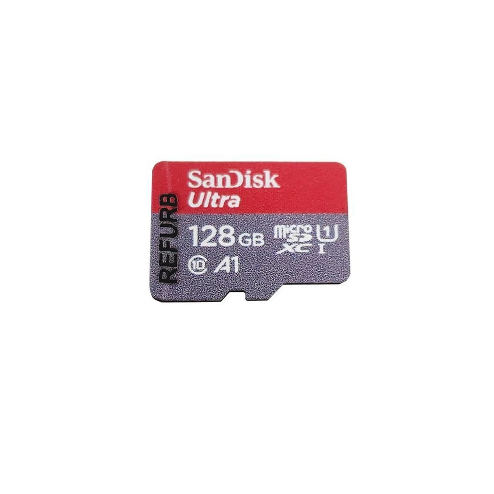 SanDisk Ultra 128GB MicroSDXC Memory Card Refurbished SDSQUAB-128G-GN6MN Red - Image 2 of 3