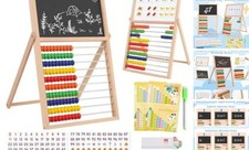 Wooden Abacus for Kids Math Games for Kids 3-5 4 5-7 6-8 Counters Toys with