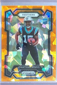 2023 Prizm Jonathan Mingo Orange Ice RC #312 Panthers