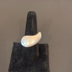 Vintage Taxco Mexico Sterling SIlver Signed Chunky Moderinst Ring sz 8.5