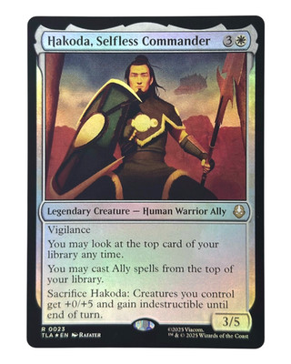 MTG | Hakoda, Selfless Commander | Avatar: The Last Airbender | Foil | NM | EN