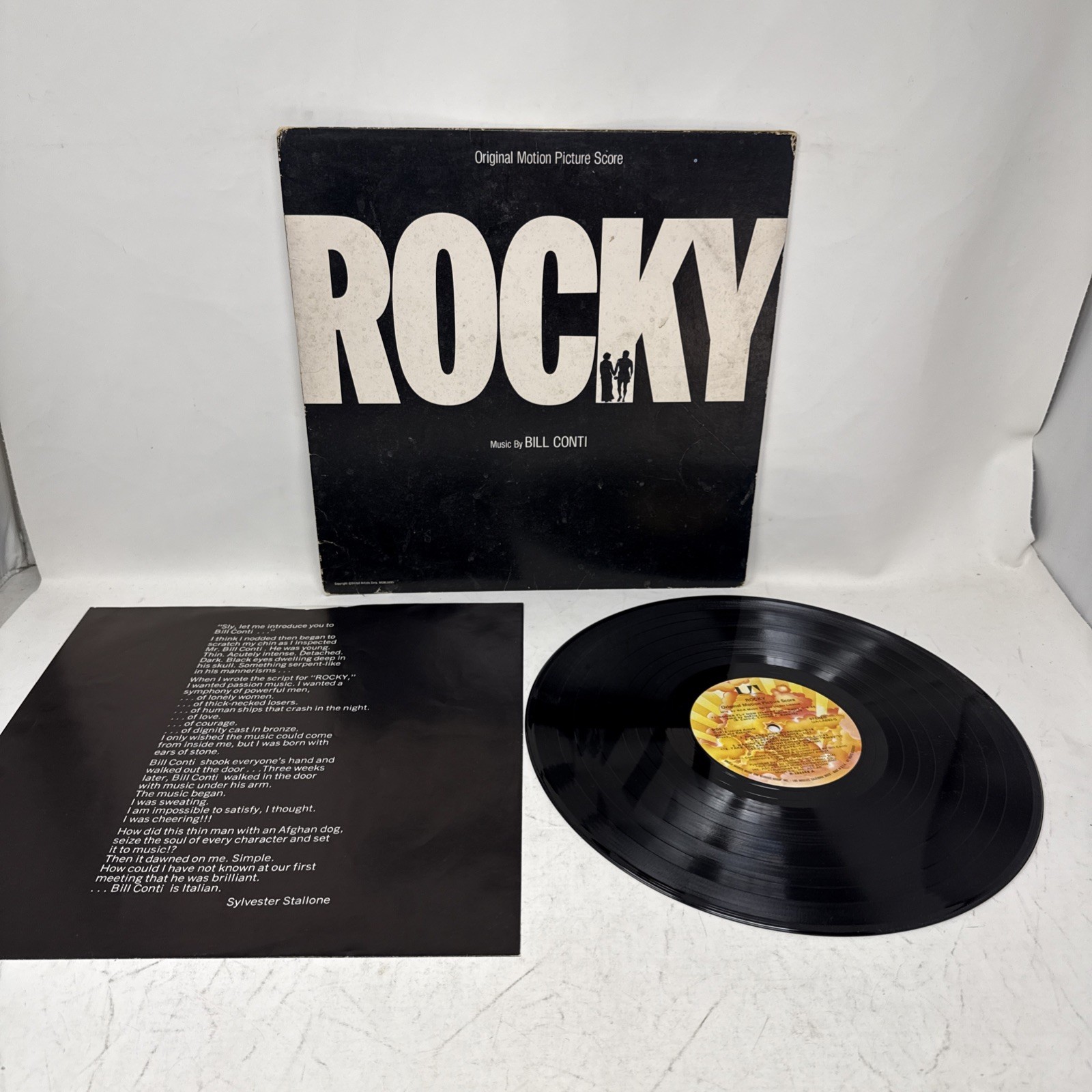 Rocky (Original Motion Picture Score) LP Bill Conti VINYL 1976 Record
