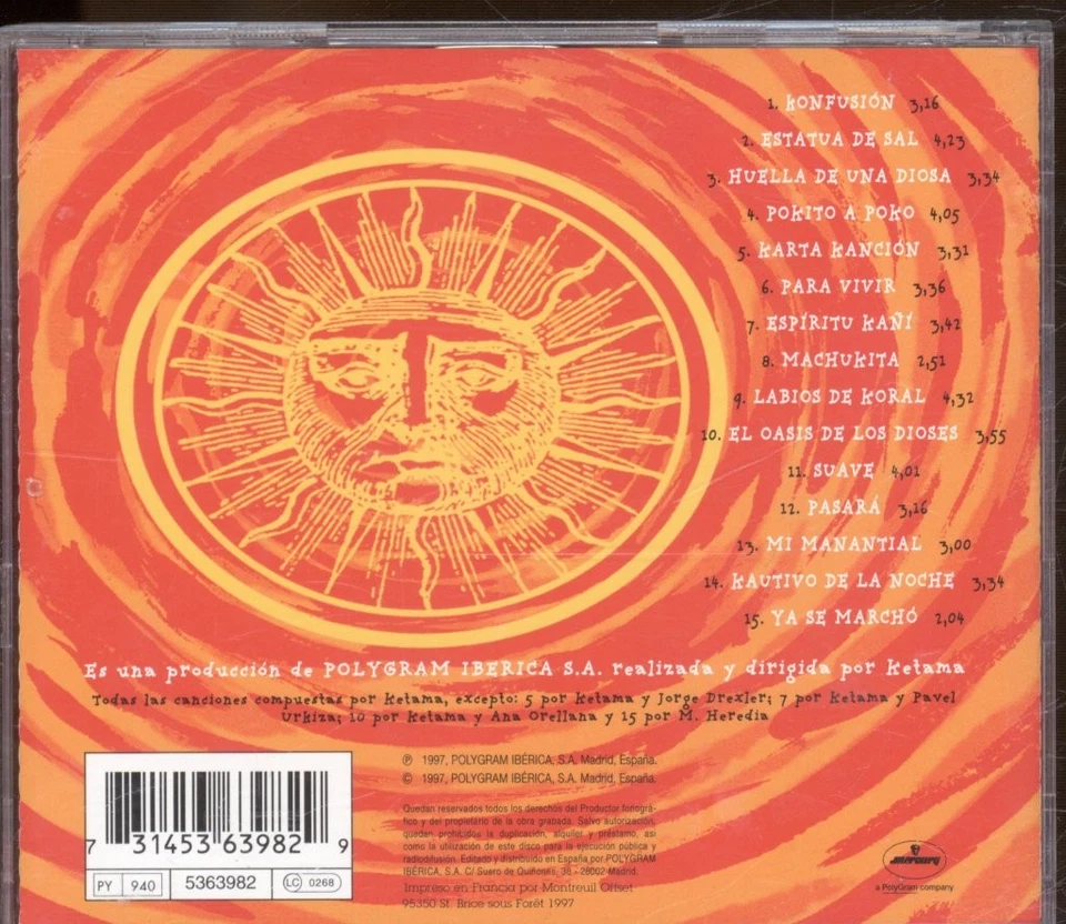 Ketama Konfusión CD Spanien Mercury 1997 5363982 - Bild 2 von 3