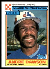 Andre Dawson 1984 Topps Cereal Series #6 Expos MLB READ FREE SHIP AutographDen