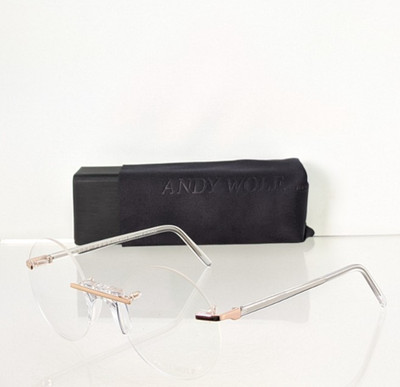 New Authentic Andy Wolf Eyeglasses EPSTEIN Col. c Hand Made Austria 52mm Frame