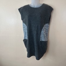 THML Charcoal Gray Sleeveless Sheath Sweater Dress Women S