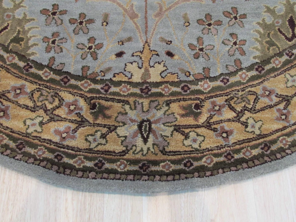 Alfombra de lana acolchada a mano azul Laine Majestic Foto 4 de 4