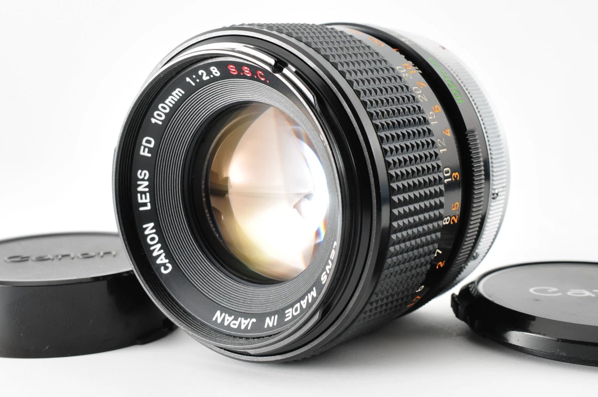 Near MINT] Canon 100mm f/2.8 FD S.S.C. MF Portrait Lens w/Filter