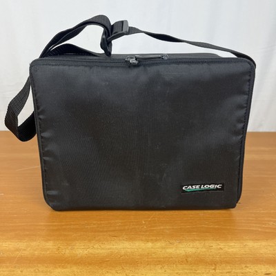 VINTAGE CASE LOGIC 30 CD CDs Storage Black Carrying Case w/ Adjustable Strap