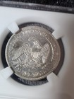 1858 Seated Half Dollar AU+ Plus Details 👀 📸 — photo 4