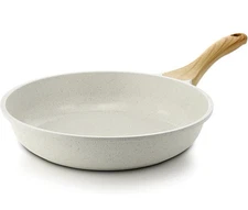 SENSARTE Ceramic Nonstick Frying Pan Large Skillet 12.5 Inch Non-Stick White NIB