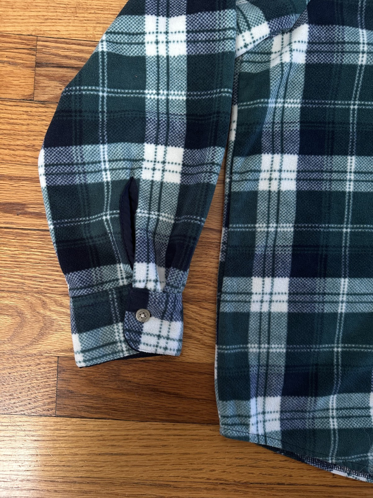 Lee Riders Men's Button Up Fleece Warm Outdoor Workwear Flannel Green X-Large thumbnail 7