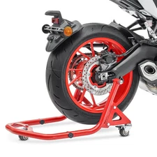 Rear Paddock Stand Dolly for Ducati Monster 937 / 821 / 797 / 696 XBL red