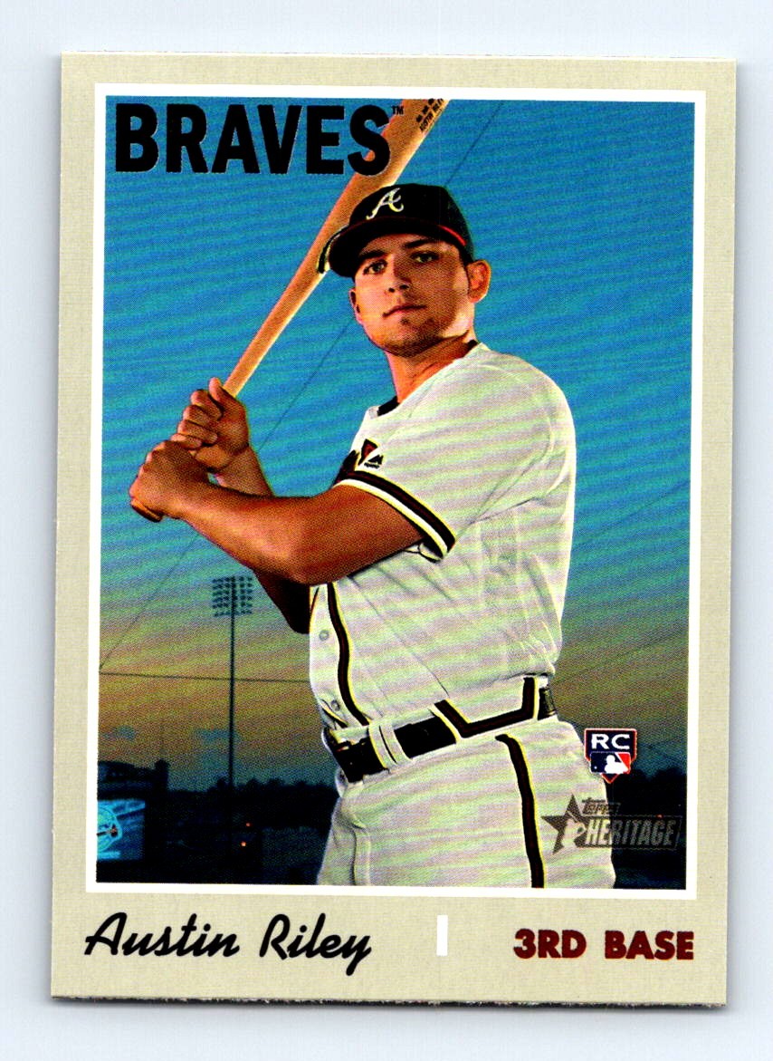 #614 2019 Topps Heritage  Austin Riley RC Atlanta Braves