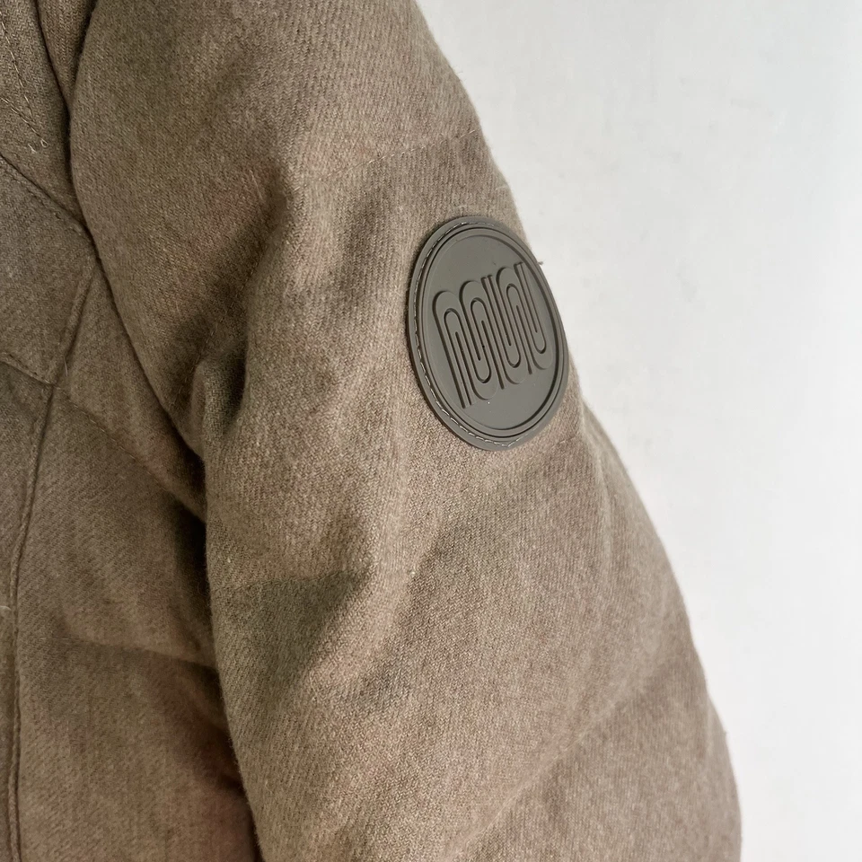 Шерстяная женская парка So Wool от Kimseoryong размер S коричневая пуховая - Изображение 2 из 4