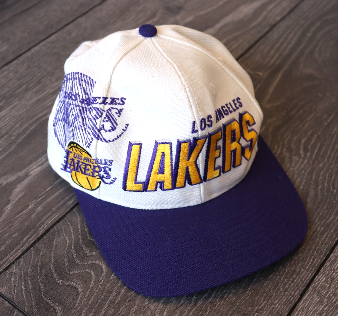超お宝！Lakers cap American needle vintage LA LAKERS SNAPBACK CAP HAT VINTAGE 90S SPORTS SPECIALTIES SHADOW