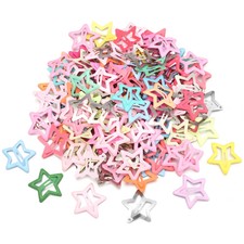 50Pcs Y2K Colorful Star BB Hair Clips Metal Snap Barrettes for Girls Women