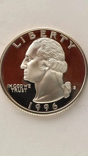1996-S United States, Proof Silver, Washington Quarter
