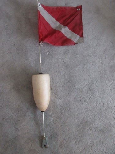 Vintage Sport Diver Scuba Diver Down Flag & Float combo