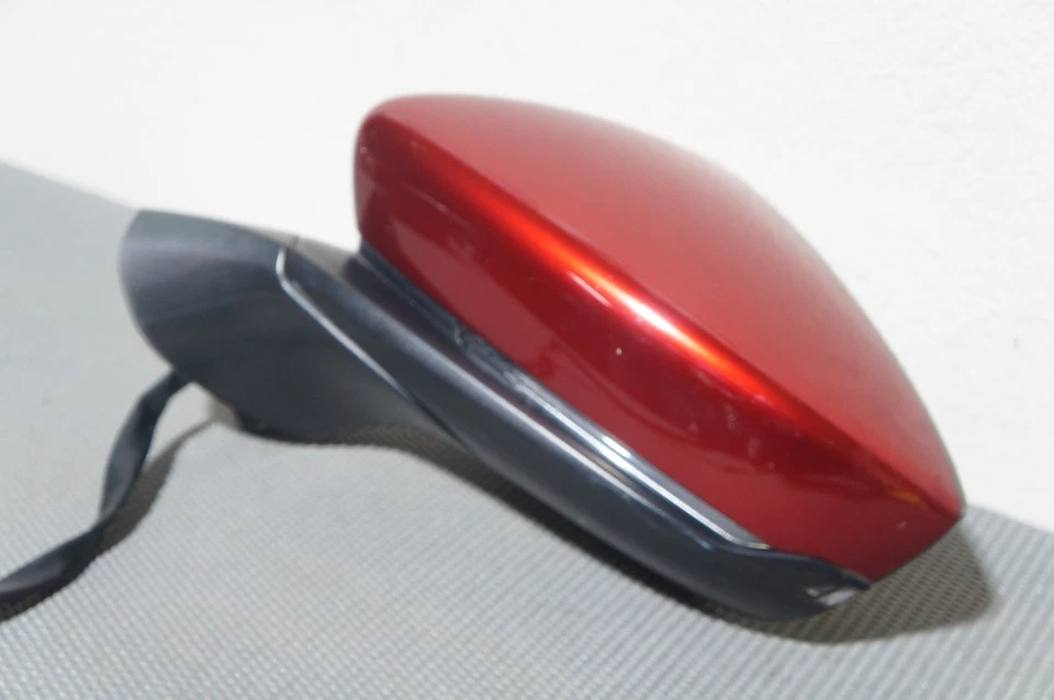 Espejo retrovisor izquierdo del lado del conductor Mazda 3 2019-2023 punto ciego rojo eléctrico Foto 2 de 4