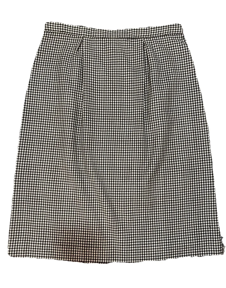Handmade Houndstooth Skirt - French: Jupe Pied De Poule, Faite a la Main