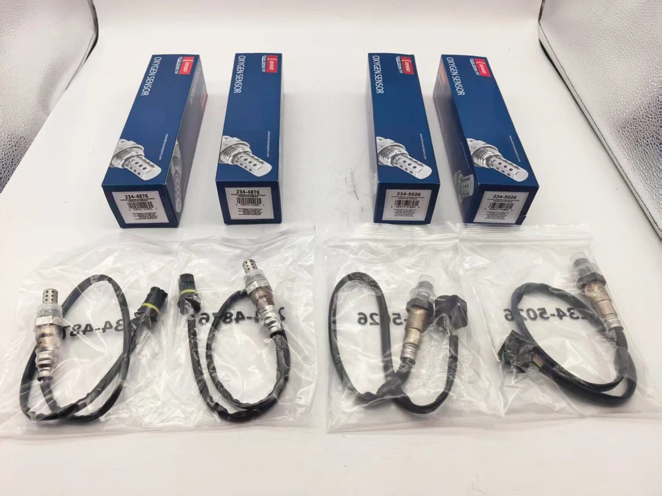 Sensor de oxígeno Denso aguas arriba y aguas abajo 4 piezas para BMW V8 4,4 L 234-5026 234-4876 Foto 3 de 4