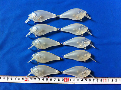 10 pcs Unpainted Crankbait Fishing Lure Body 3 1//8 Inch 1//4 OZ Blank lures E049