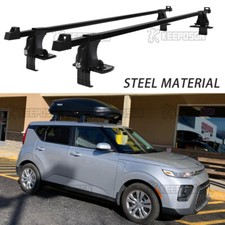 For Kia Soul 2010-2024 Top Roof Rack 54 Cross Bar Luggage Cargo Carrier Steel For Kia Soul 2010-2024 Top Roof Rack 54 Cross Bar Luggage Cargo Carrier Steel